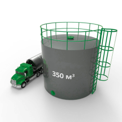 Фото резервуара (емкости) вертикального стального РВС 350 м3 Резервуар (емкость) вертикальный стальной РВС 350 кубов