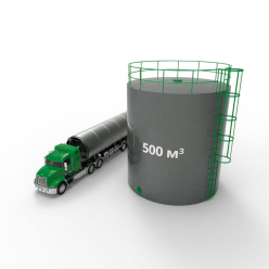 Фото резервуара (емкости) вертикального стального с понтоном РВСП 500 м3 Резервуар (емкость) вертикальный стальной с понтоном РВСП 500 кубов