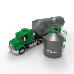 Металлический силос с плоским дном 35 м3 (46 тн)