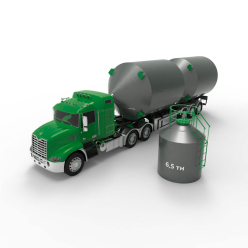 Металлический силос с плоским дном 5 м3 (7 тн)